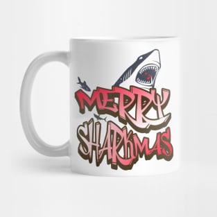 Merry Sharkmas funny Christmas Mug